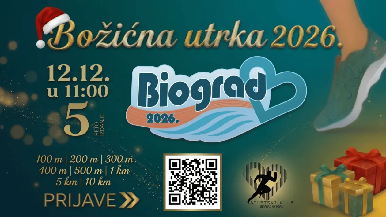 Božićna utrka Biograd 2026