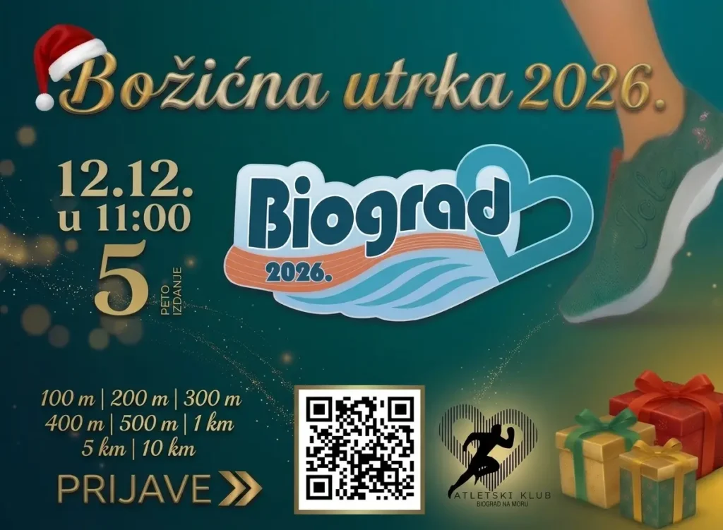 Božićna utrka Biograd 2026