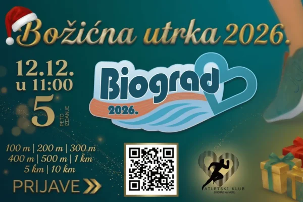 Božićna utrka Biograd 2026