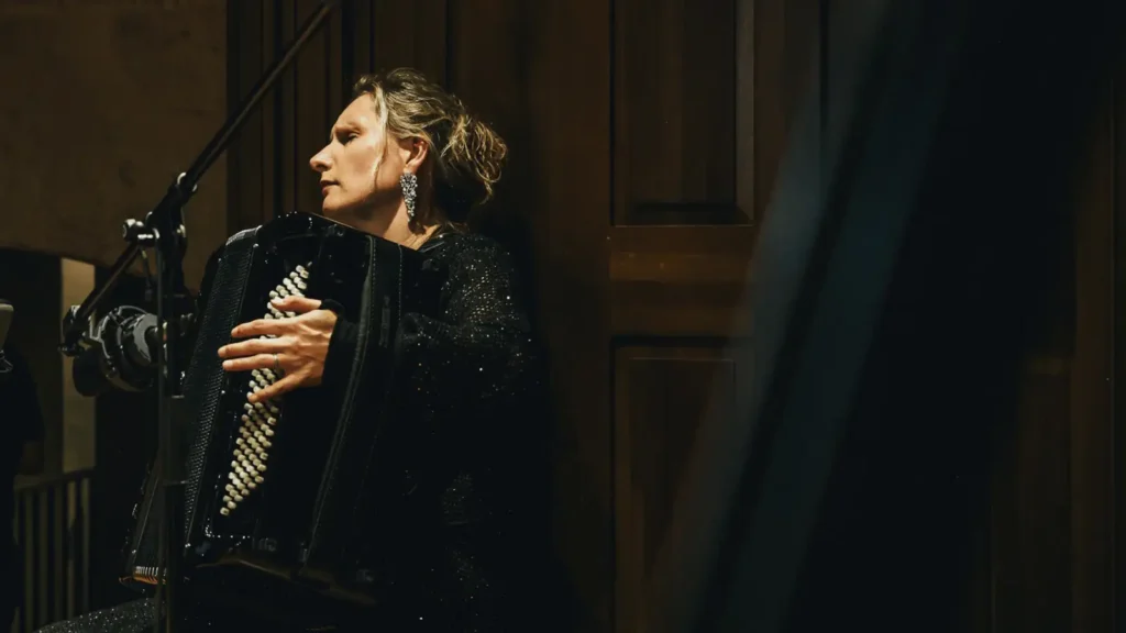 Koncert orgulje harmonika Vincent Dubois Marie-Andrée Joerger