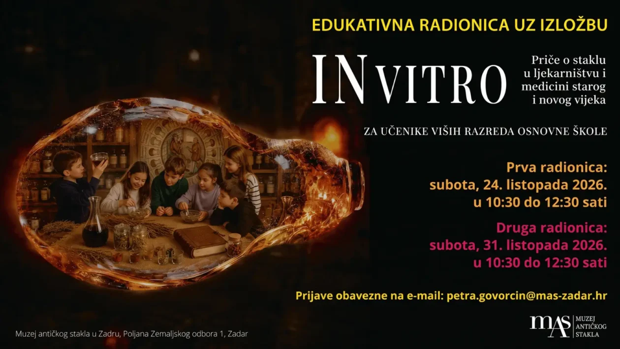 Muzejska radionica Priče o staklu u ljekarništvu i medicini starog i novog vijeka