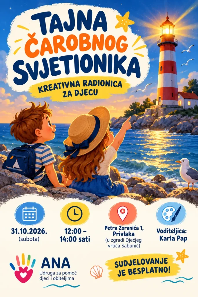 Radionica za djecu Privlaka Tajna čarobnog svjetionika