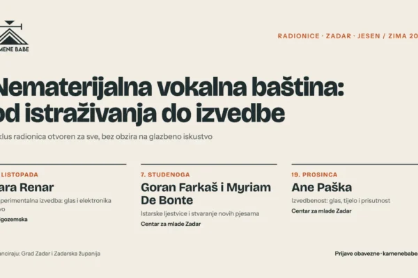 Udruga Kamene babe ematerijalna vokalna baština od istraživanja do izvedbe
