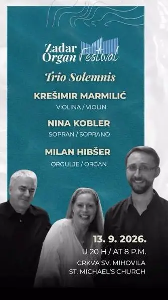 plakat drugog dana Zadar Organ Festival drugi dan