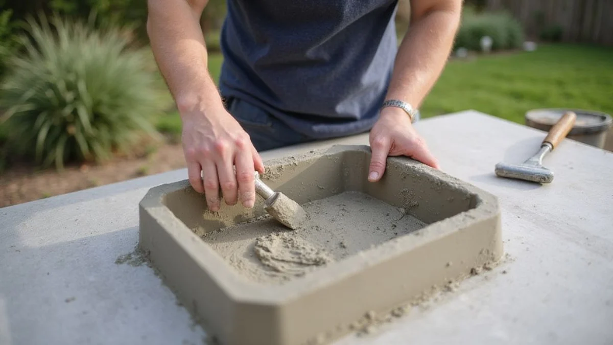 📏 Korak po korak: Glavni proces rada za DIY betonska radna ploča za vanjsku ljetnu kuhinju