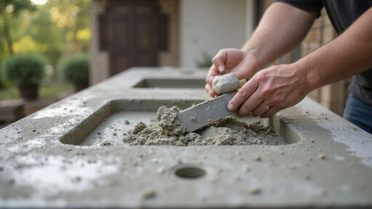 ⚠️ Oprez: Izbjegnite ove uobičajene greške kod DIY betonska radna ploča za vanjsku ljetnu kuhinju