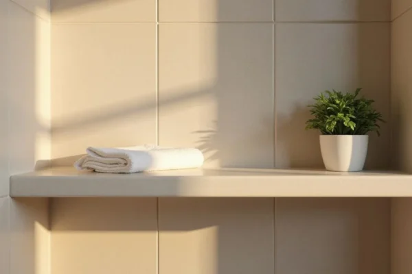 🏡 Dom i Vrt projekt: DIY plutajuća kutna polica za kupaonicu od keramičkih pločica koje su ostale od renovacije