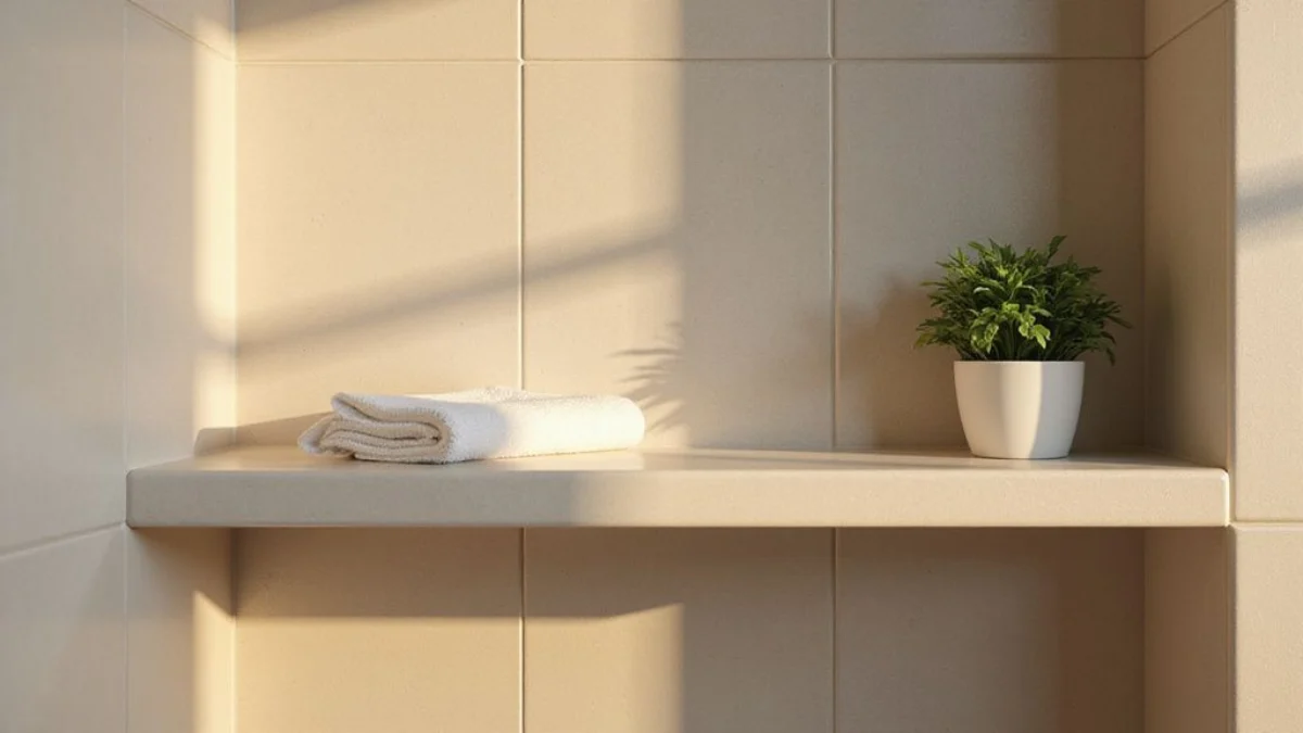 🏡 Dom i Vrt projekt: DIY plutajuća kutna polica za kupaonicu od keramičkih pločica koje su ostale od renovacije