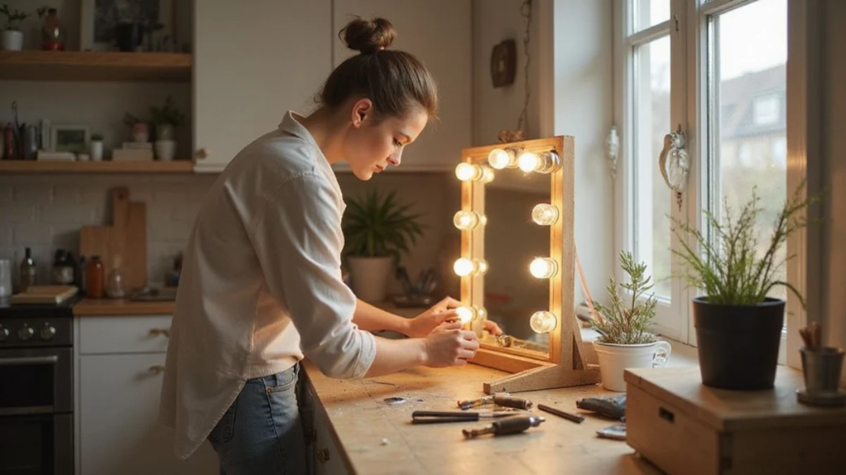 ⚠️ Oprez: Izbjegnite ove uobičajene greške kod DIY stolić za šminkanje (vanity) s ugrađenom Hollywood rasvjetom
