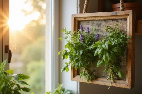 🏡 Dom i Vrt projekt: DIY sušilo za začinsko bilje i čajeve od starih drvenih okvira za slike i mrežice