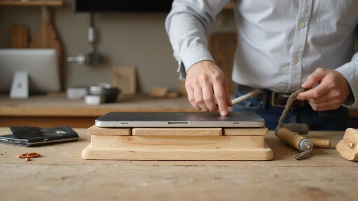 🏡 Dom i Vrt projekt: Izrada drvenog stalka za laptop s ugrađenom ventilacijom