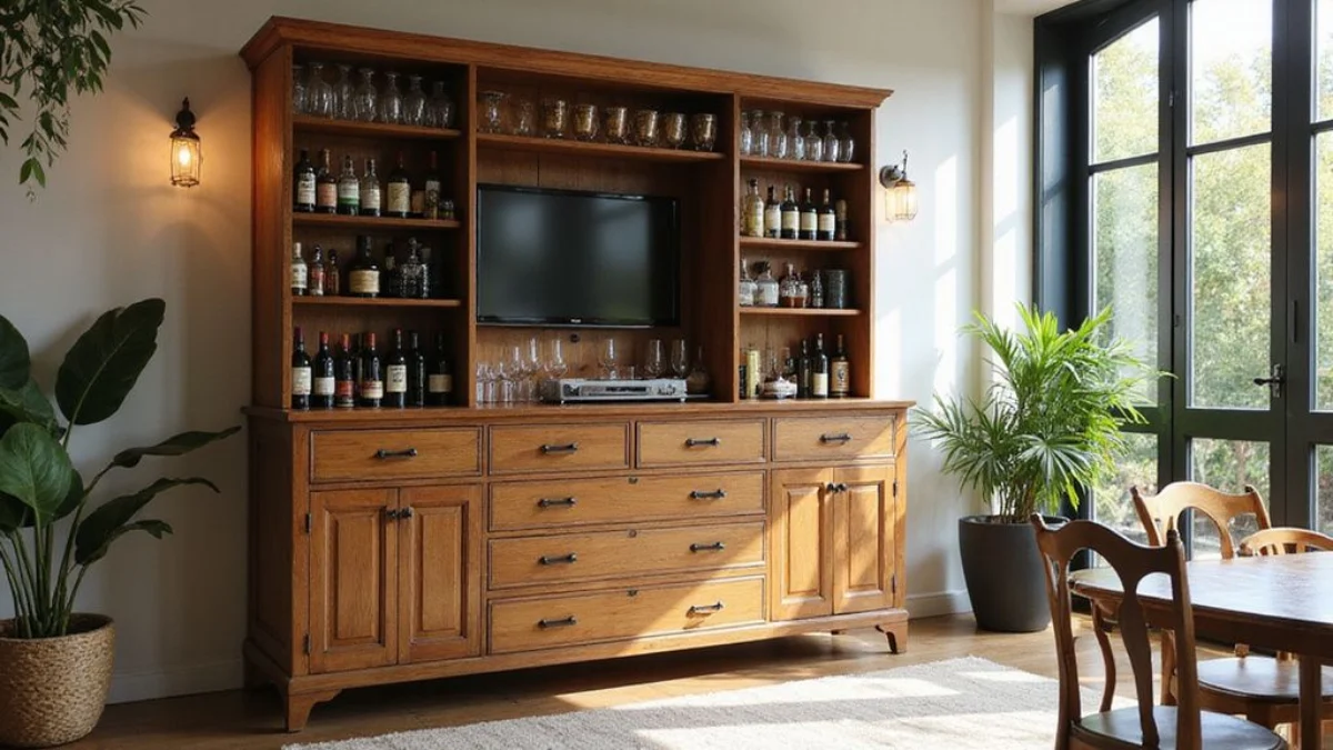 🏡 Dom i Vrt projekt: Kako napraviti elegantan kućni bar od starog TV ormarića