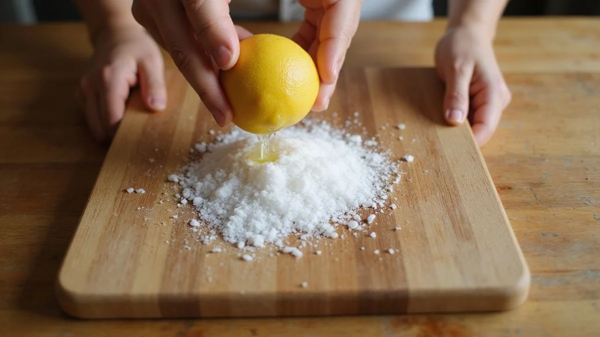 👨🍳 Kulinarski postupak korak po korak: ciscenje drvene daske