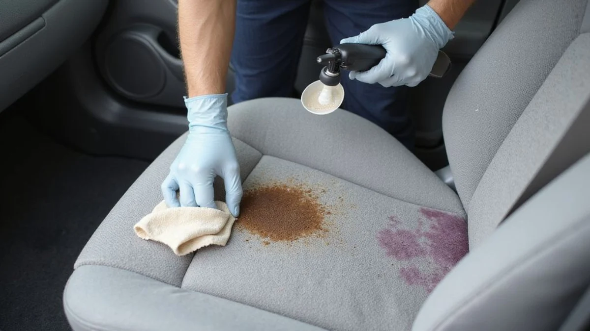🚗 Postupak provjere korak po korak: čišćenje tkanine sjedala