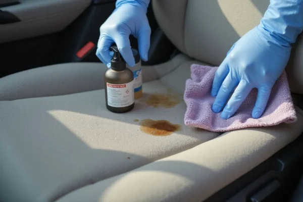 🚗 Auto savjet: Kako očistiti sjedala od tkanine od mrlja od kave i soka pomoću sode i octa