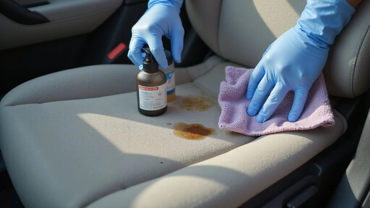 🚗 Auto savjet: Kako očistiti sjedala od tkanine od mrlja od kave i soka pomoću sode i octa