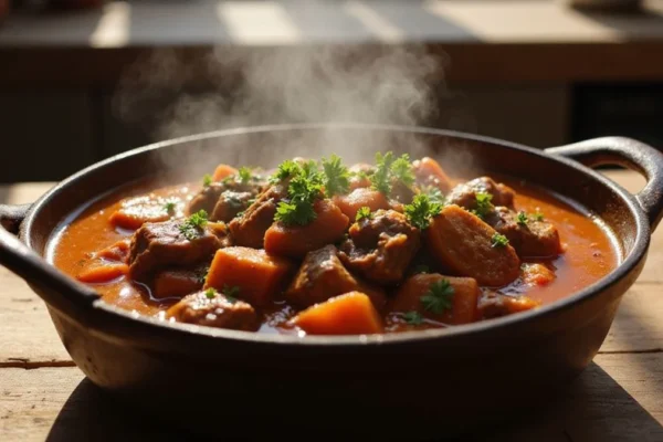 🍲 Kuhinjski trik: Kako omekšati tvrdo juneće meso za gulaš za 20 minuta pomoću sode bikarbone ili kivija