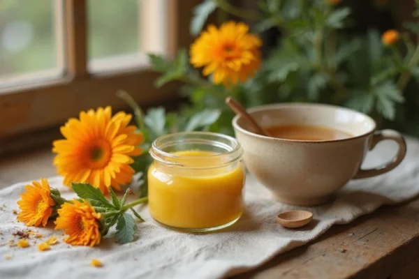 🌿 Prirodna ljekarna: Prirodni melem od nevena: Recept star 100 godina za suhu kožu i ispucale pete