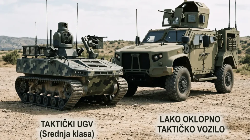 Takticki UGV (Srednja klasa) i lako oklopno taktičko vozilo